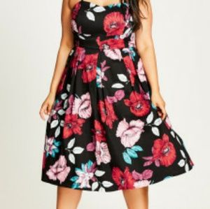 COPY - BRAND NEW City Chic Fit & Flare Dress